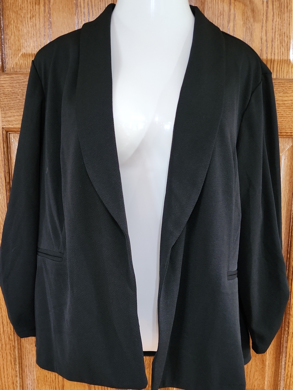 Maurices Women's Black Open-Front Shawl Collar Blazer 2x NWT